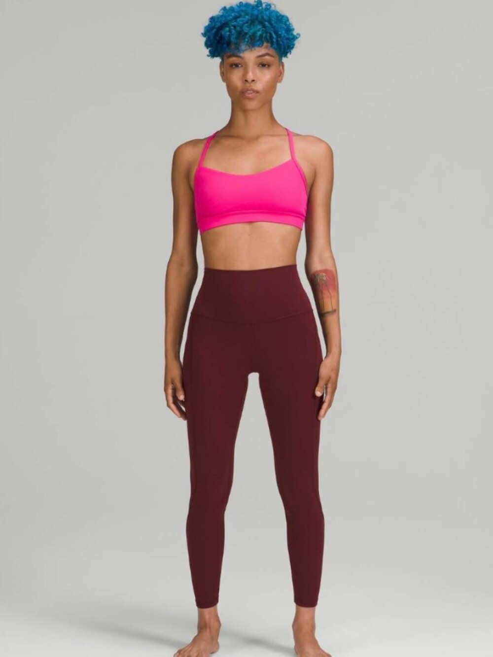 Lululemon Flow Y Nulu Bra *Light Support, A–C Cups in Sonic Pink, Sz 4